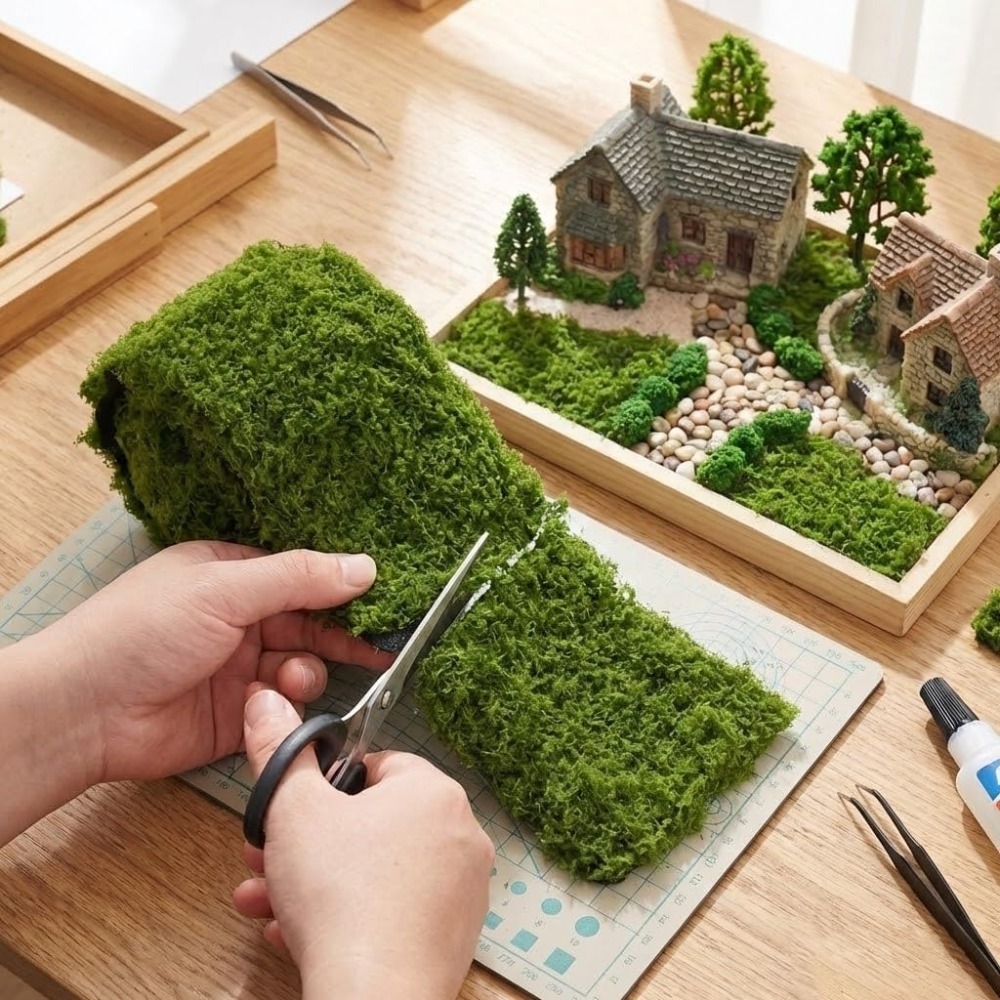 Preserved Moss Sheet - Tapete de Musgo Artificial, Caminho de