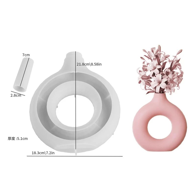 Florist Supply Vases - Molde de Silicone para Vasos, Molde