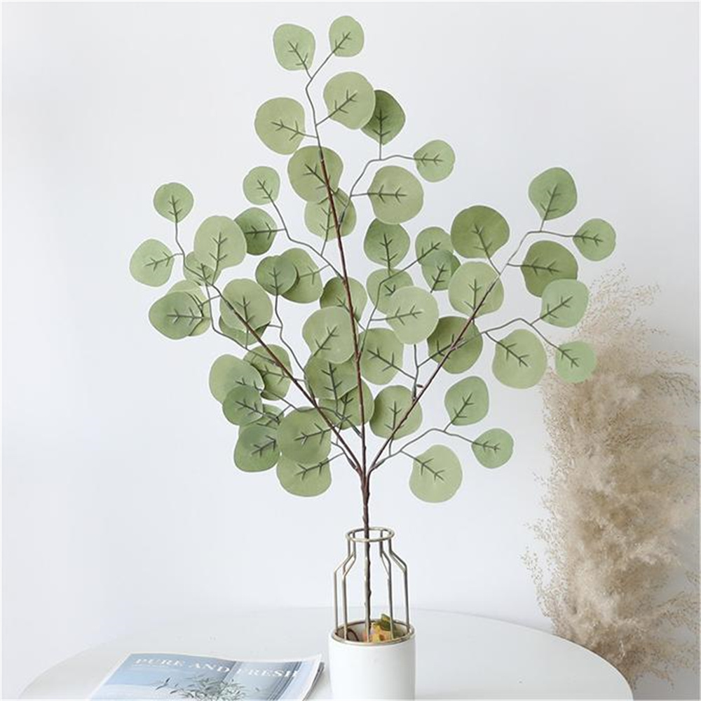 Florist Supply Vases - Eucalipto Folha Videira Plantas Artificiais, Flores