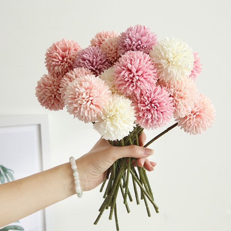 Baby Breath Dried - 3/5Pcs Hortênsia Flores Artificiais Bouquet Para