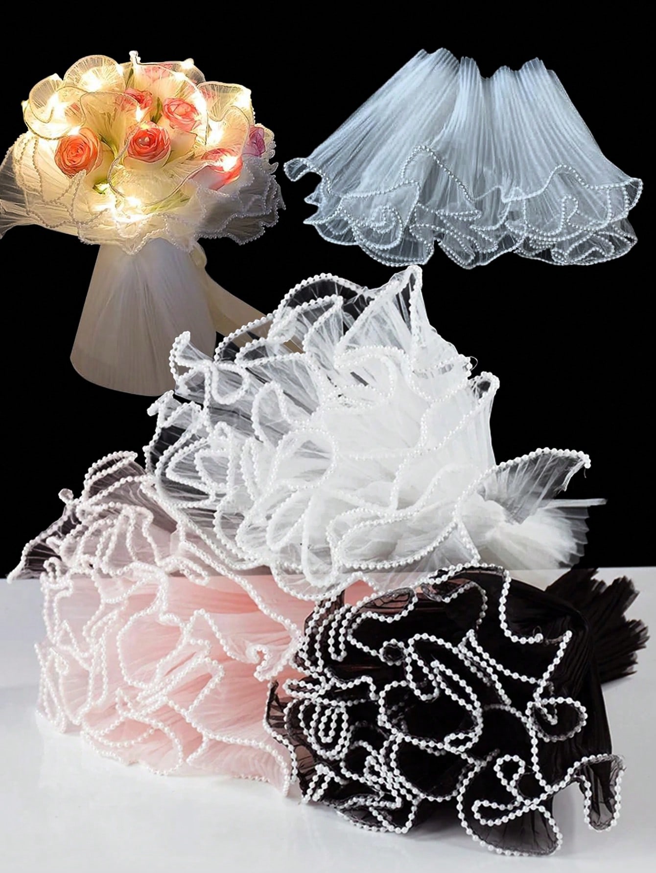 Anda Florist Supply - Papel de embrulho com borda de