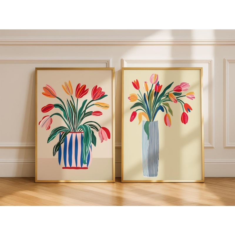 Florist Supply Vases - Arte de Parede em Lona com