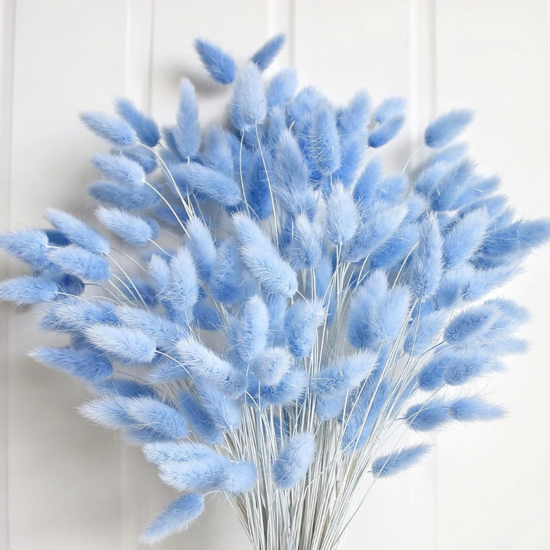 Florist Supply Vases - 100 pçs azul lebre-cauda grama coelho