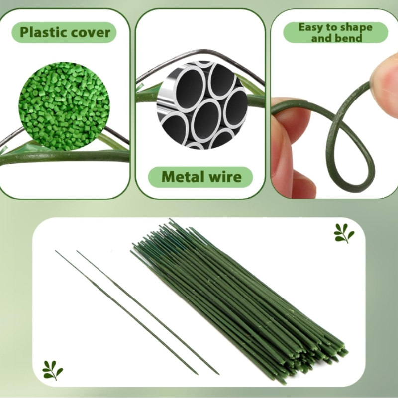 100 peças haste floral, haste  - Wire Stem Florist avaliação e preço