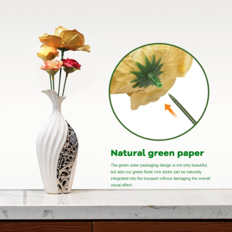 100 peças haste floral, haste  - Wire Stem Florist avaliação e preço