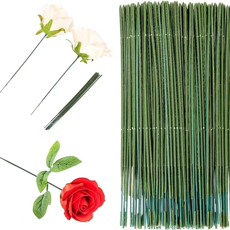 100 peças haste floral, haste  - Wire Stem Florist avaliação e preço