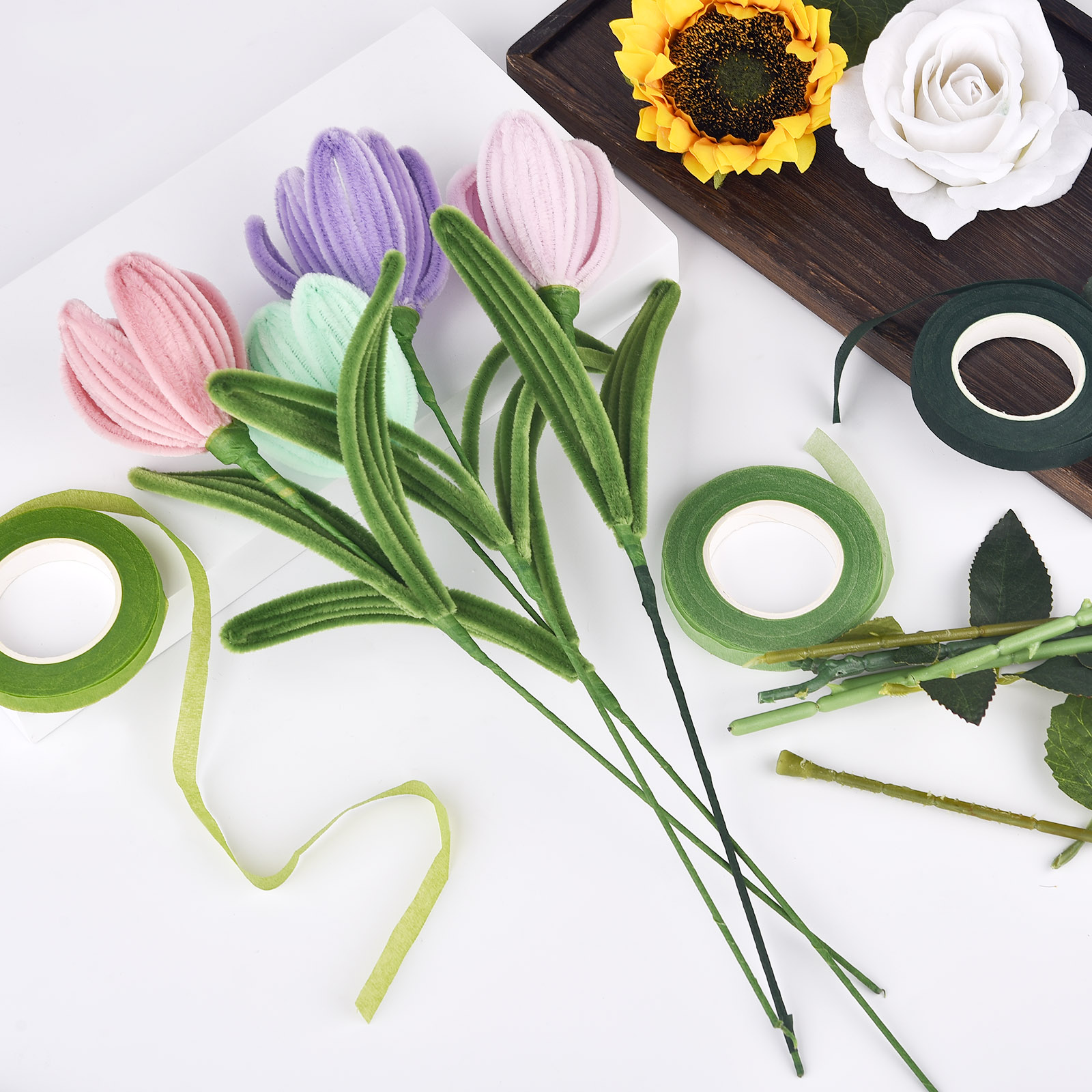 30 jardas fita de haste floral - Anda Florist Supply avaliação e preço