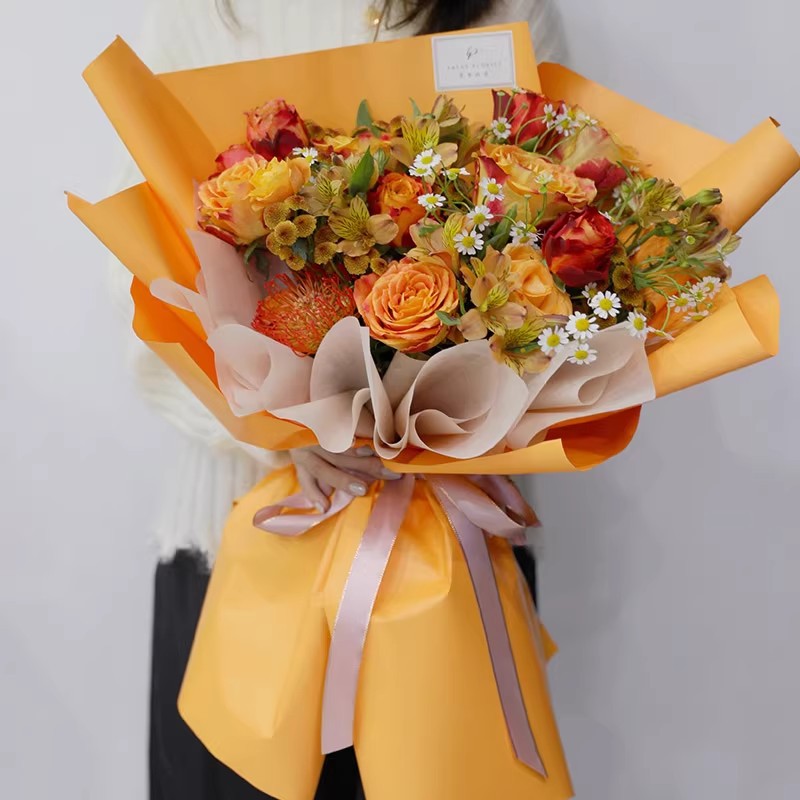 Estilo coreano papel de cor só - Anda Florist Supply avaliação e preço