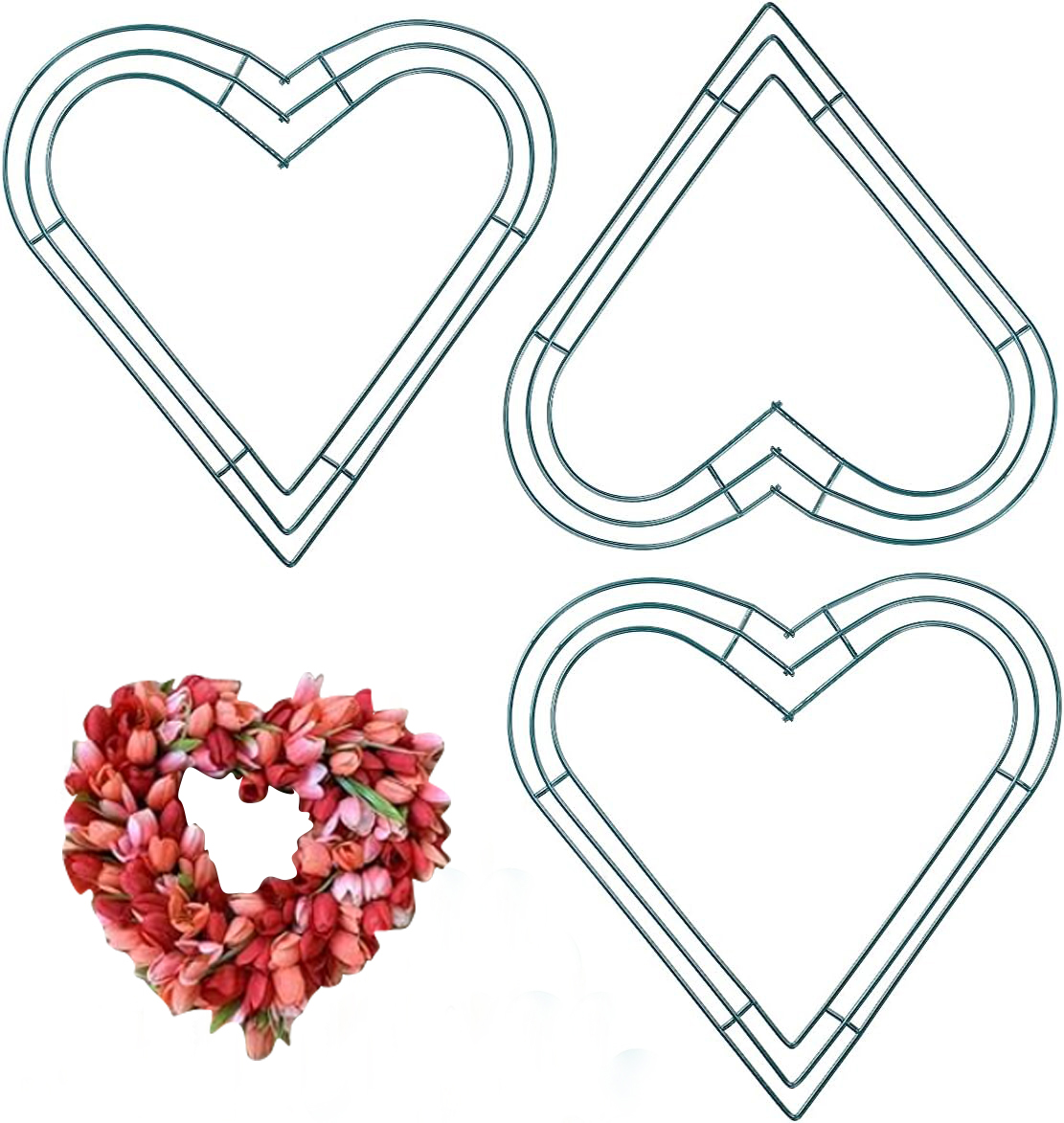 Premium Metal Forma Coração Gr - Wreath Form Wire avaliação e preço