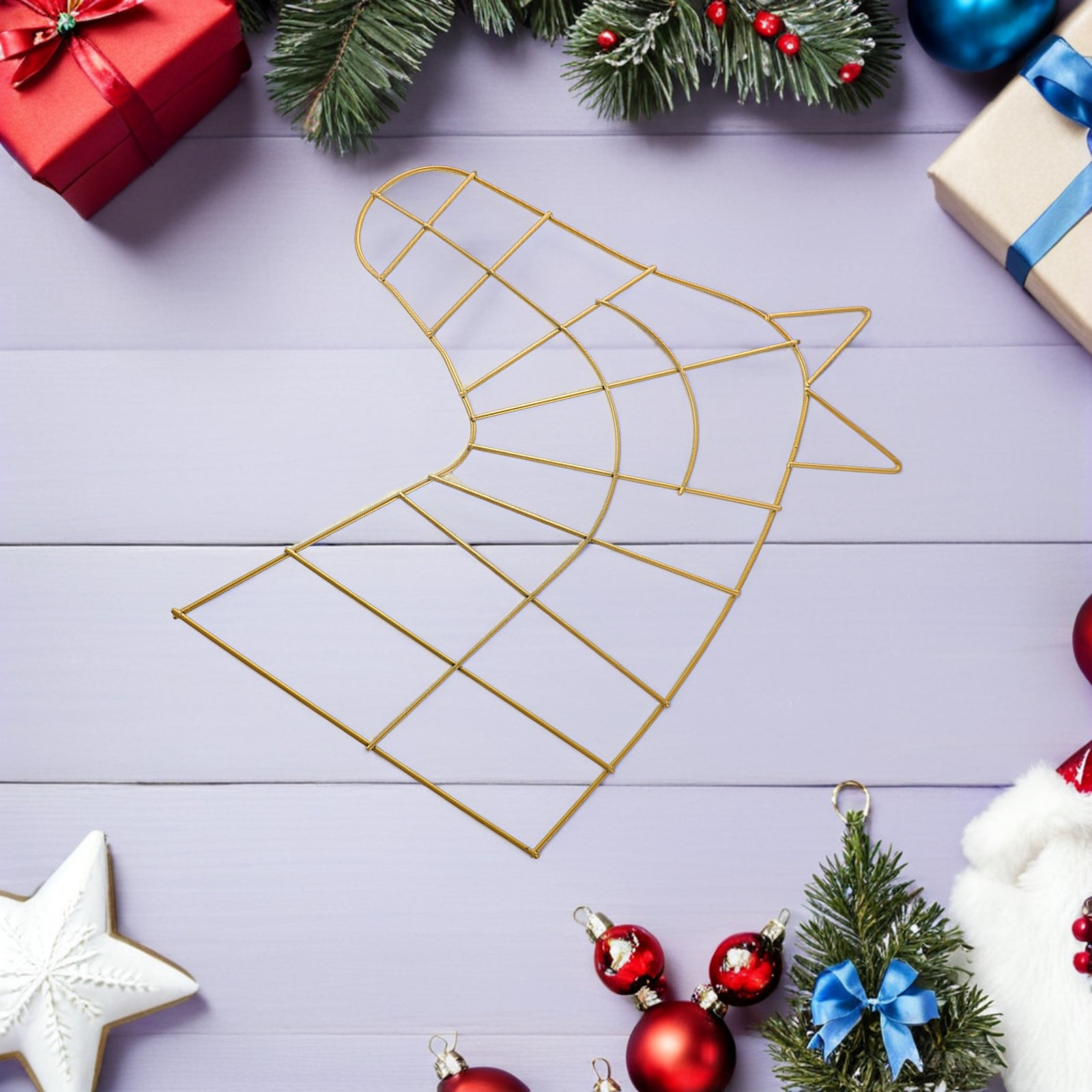 2 Peças de Estruturas Metálica - Wreath Form Wire avaliação e preço