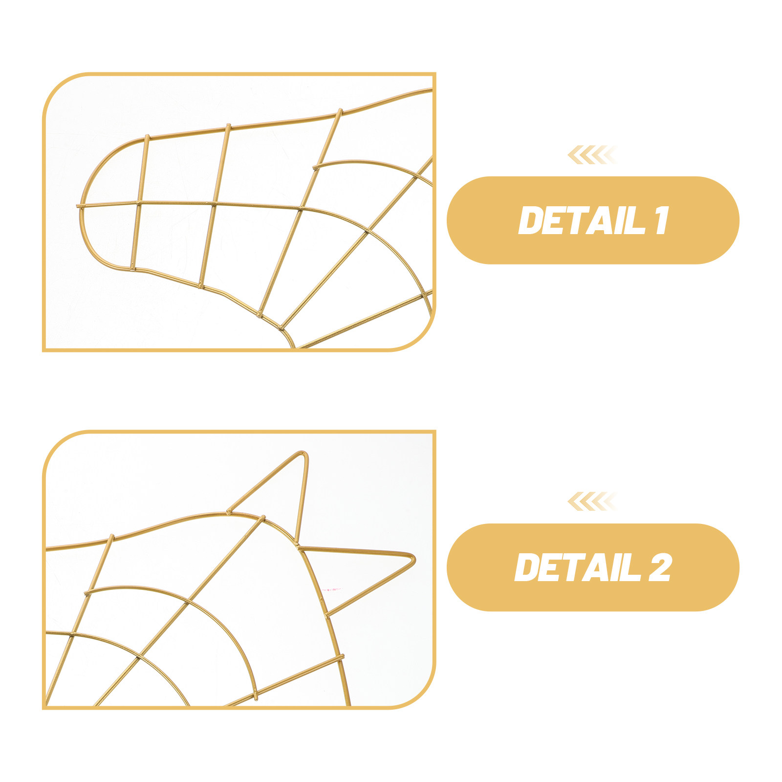 2 Peças de Estruturas Metálica - Wreath Form Wire avaliação e preço