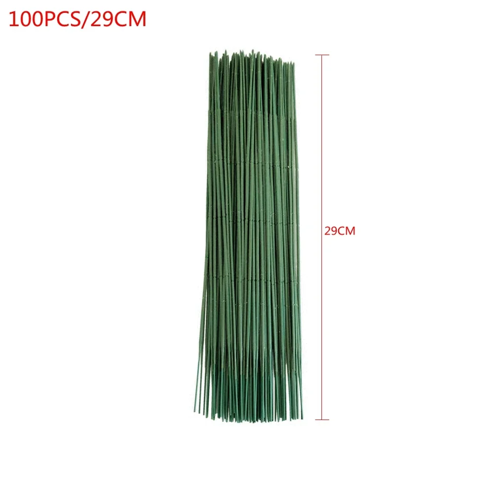 100 pçs artificial vaso haste  - Wire Stem Florist avaliação e preço