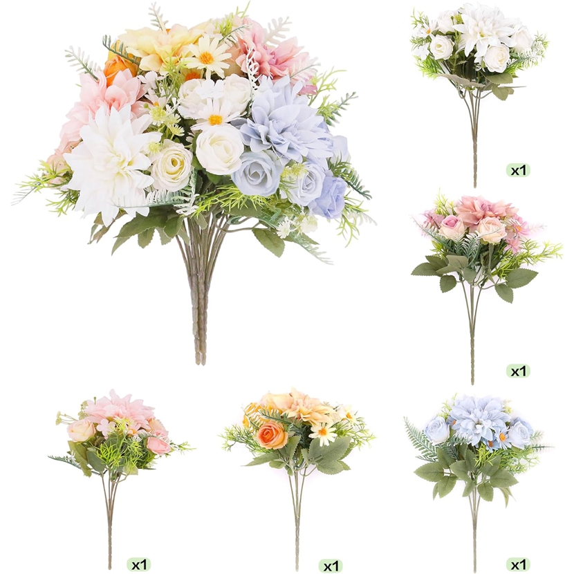2/5 pçs flores artificiais ros - Baby Breath Dried avaliação e preço