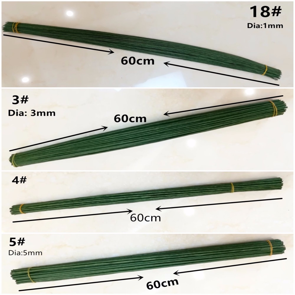 Fios de Seda Verde Escuro de 1 - Wire Stem Florist avaliação e preço